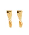 Jacquemus Twisted-shapped Earrings In Yellow