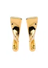 Jacquemus Les Boucles J Sculpted Earrings In Gold