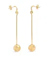 Jacquemus Les Boucles Nodo With Crystals Earrings In Gold