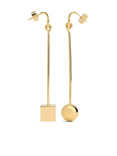 Jacquemus Les Boucles Nodo Earrings In Gold