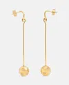 Jacquemus Les Boucles Nodo With Crystals Earrings In Gold