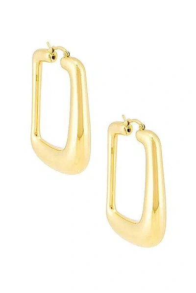 Jacquemus Les Boucles Ovalo In Light Gold