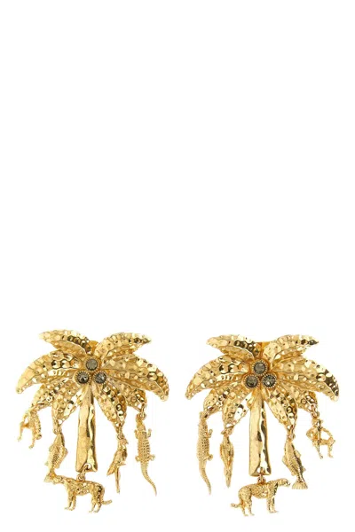 Jacquemus 'les Boucles Palmier' Earrings In Gold
