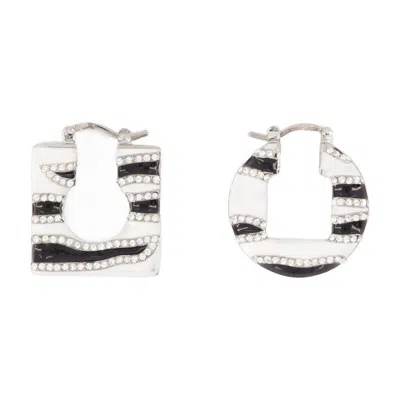 Jacquemus Les Boucles Rond Carre In Black