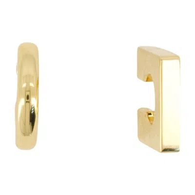 Jacquemus Les Boucles Rond Carré In Gold