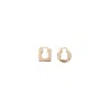 Jacquemus Les Boucles Rond Carré Light Gold In Gold