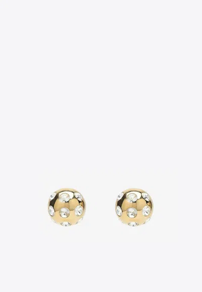 JACQUEMUS LES BOUCLES SALON EMBELLISHED EARRINGS