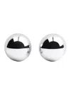 Jacquemus Salon Silver-colored Earrings With Snap Closure And Shiny Finish In Copper Woman In Metallic