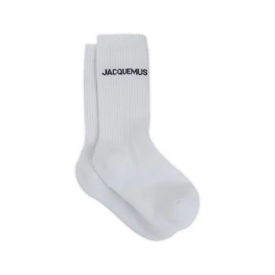 Jacquemus Les Chaussettes  Cotton-blend Socks In White