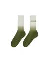 Jacquemus Les Chaussettes Moisson Gradient Socks In Green