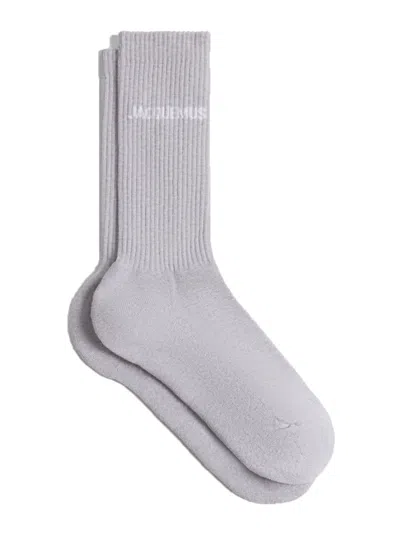 Jacquemus Les Chaussettes Socks In Gray