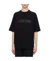 Jacquemus 'le T-shirt Typo' Black Crewneck T-shirt With Logo Lettering On The Front In Black