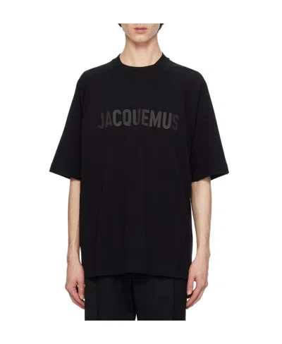 Jacquemus Short Sleeves T-shirts In Black