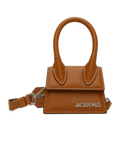 Jacquemus Les Classiques Logo Shoulder Bag In Brown