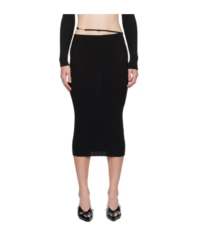 Jacquemus Les Classiques Mid-length Skirt In Black