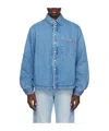 Jacquemus La Chemise Boulanger Shirt Jacket In Blue