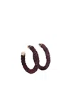 Jacquemus Les Crã©oles Raphia Earrings In Brown