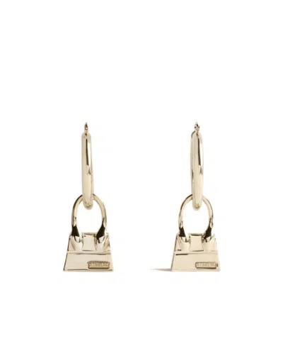 Jacquemus Les Creoles Chiquito Hoop Earrings In Yellow