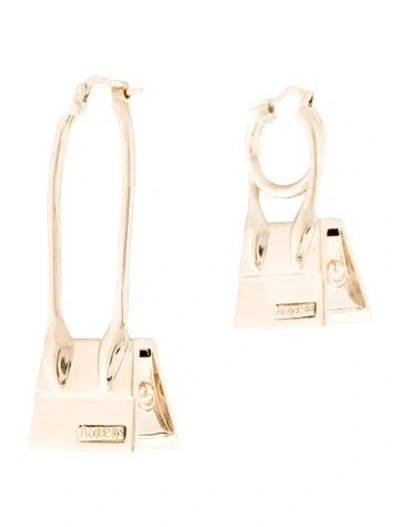 Pre-owned Jacquemus Les Creoles Chiquito Noeud Drop Earrings In Multi