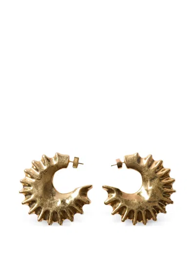 Jacquemus Mini Sculptural Earrings For Women In Gold