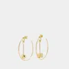 Jacquemus 'les Creoles Nodo' Gold Tone Dangle Earings