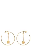 Jacquemus 'les Creoles Nodo' Gold Tone Dangle Earings