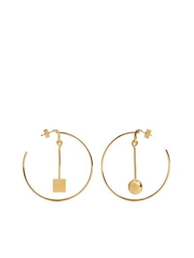 Jacquemus Les Creoles Nodo Earrings In Gold