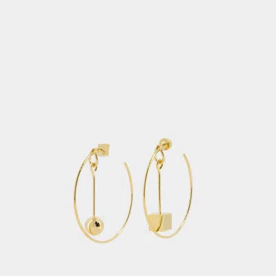Jacquemus Les Creoles Nodo Earrings In Gold