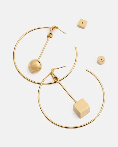 Jacquemus Les Creoles Nodoearrings In Golden