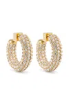 Jacquemus Rhinestone-embellished Chunky Hoops In Gold