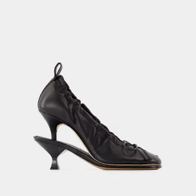 JACQUEMUS ESCARPINS LES DOUBLES BALLERINES - JACQUEMUS - CUIR - NOIR