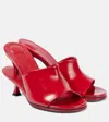 Jacquemus Les Doubles High Heel Sandals In Red