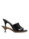 Jacquemus Les Doubles Mules Heeled Mules In Negro