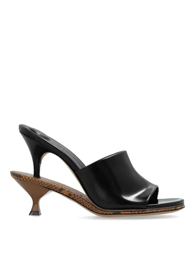 Jacquemus Les Doubles Mules Heeled Mules In Black