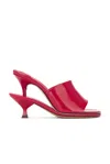 Jacquemus Les Doubles High Heel Sandals In Red