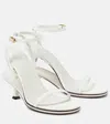Jacquemus Sandalen Les Doubles Sandales Aus Leder In Weiss