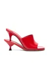 Jacquemus Les Doubles High Heel Sandals In Red