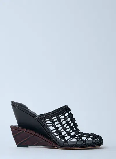 JACQUEMUS LES DOUBLES TRESSÉES WEDGE SANDALS