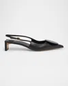 Jacquemus Les Duelo Slingback Pumps In Black