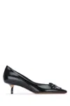 Jacquemus Stylish Pointed Toe Kitten Heel Pumps In Black