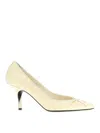 Jacquemus Tourni 80 Python-embossed Leather Pumps In Neutral