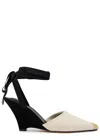 Jacquemus The High Espadrilles Colorblocked Wedge Mules In Multi