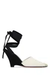 Jacquemus The High Espadrilles Colorblocked Wedge Mules In Multi