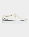 Jacquemus Les Fefe Canvas Low-top Boat Sneakers In White