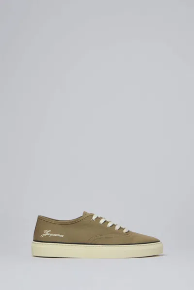 Jacquemus Beige Lace Up Sneakers