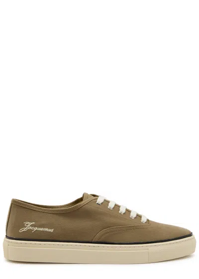 JACQUEMUS JACQUEMUS LES FEFE LOGO-EMBROIDERED CANVAS SNEAKERS