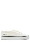 Jacquemus Les Fefe Logo-embroidered Canvas Sneakers In White