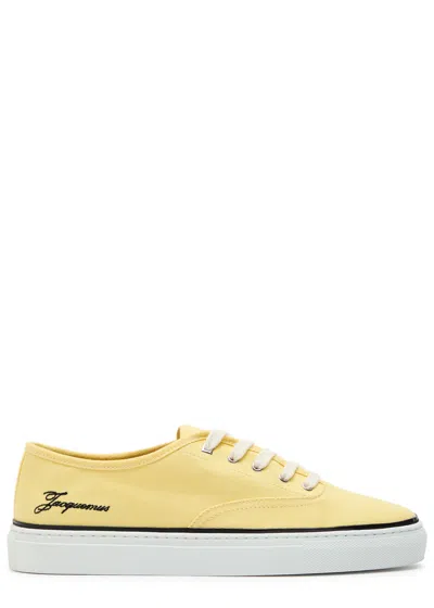JACQUEMUS JACQUEMUS LES FEFE LOGO-EMBROIDERED CANVAS SNEAKERS