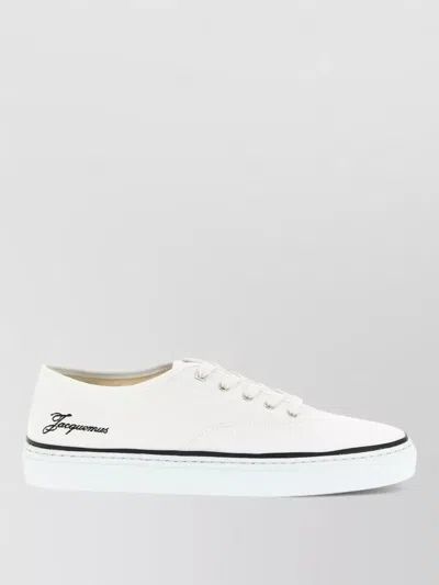 JACQUEMUS LES FEFE LOW TOP SNEAKERS RUBBER SOLE