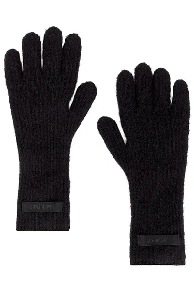 Jacquemus Les Gants Gros Grain In Black